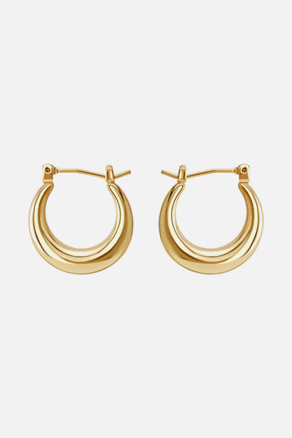 Round Hoop Earrings