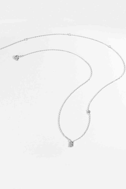 A To F Zircon 925 Sterling Silver Necklace