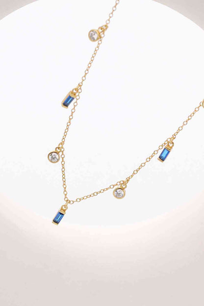 18K Gold Plated Multi-Charm Chain Necklace