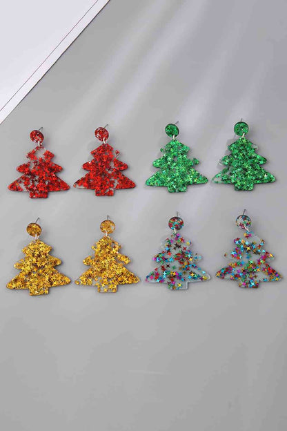 Christmas Tree Acrylic Earrings