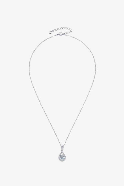 2 Carat Moissanite 925 Sterling Silver Necklace