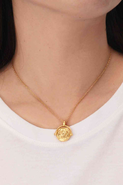 18K Gold-Plated Brass Double Sided Wear Necklace