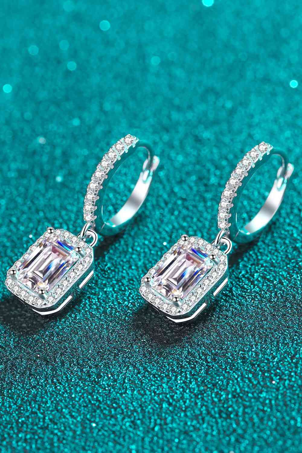 Moissanite 925 Sterling Silver Drop Earrings