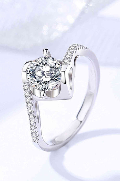 Darling You 925 Sterling Silver Moissanite Ring