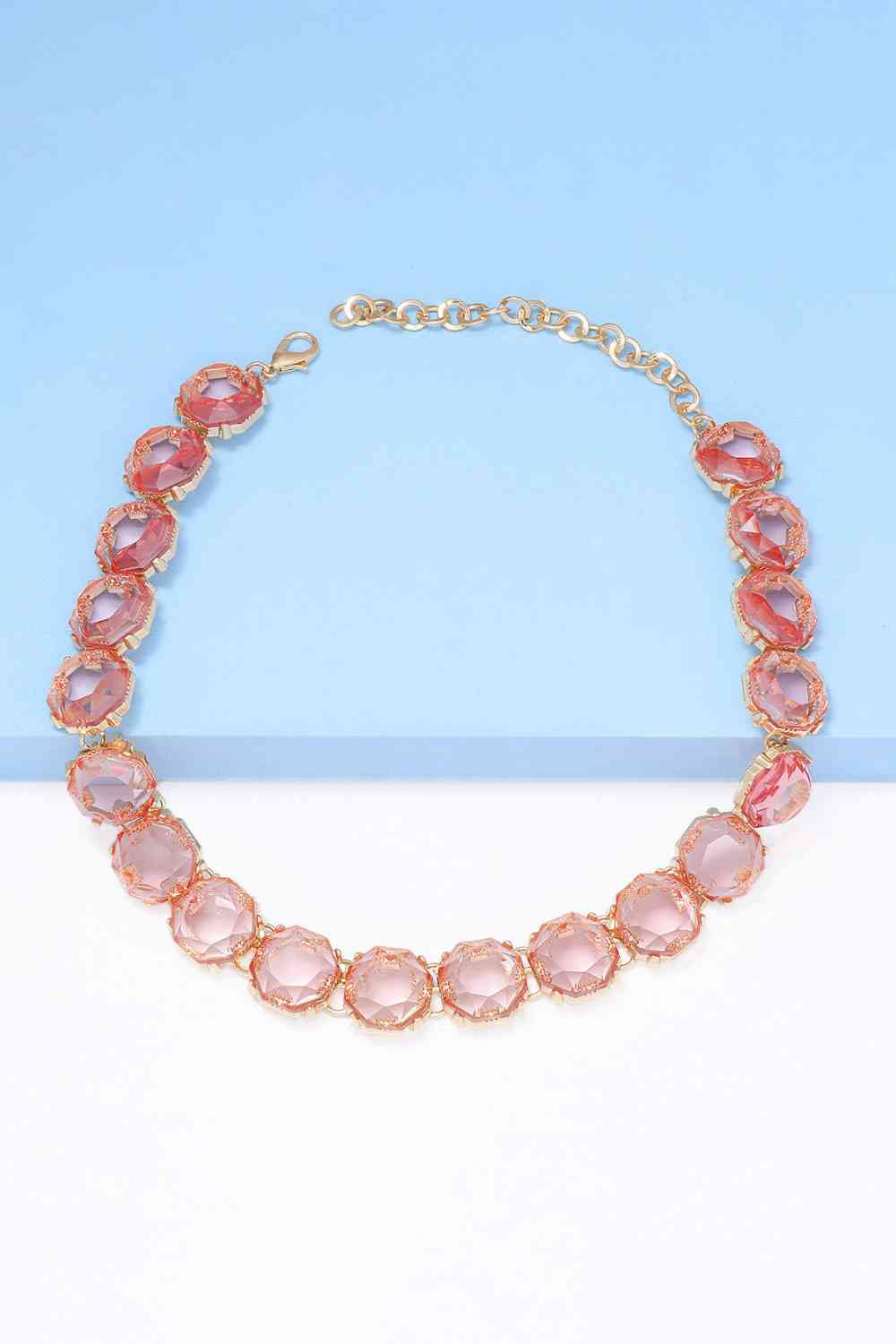 Zinc Alloy Resin Necklace