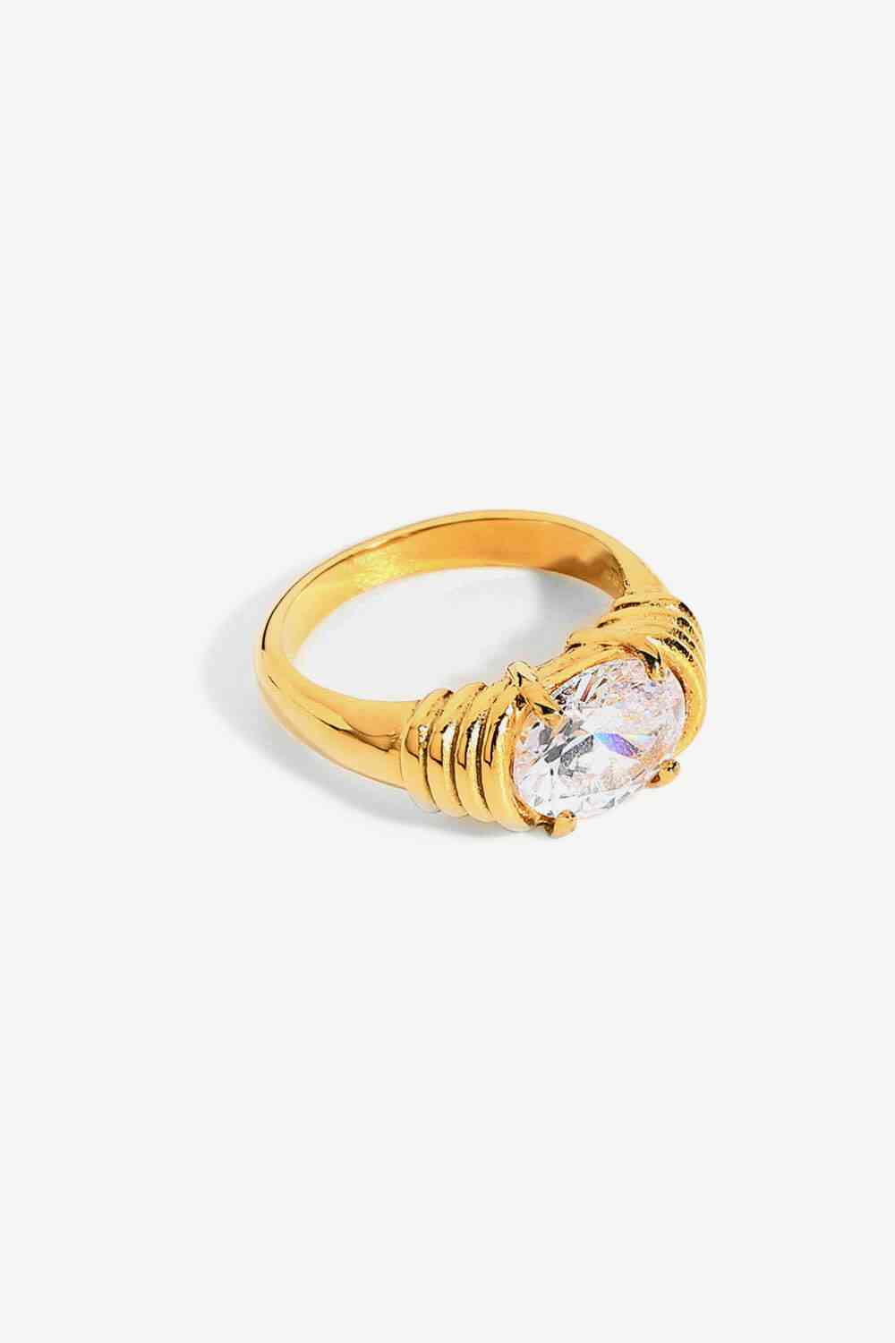 18K Gold Plated Zircon Ring