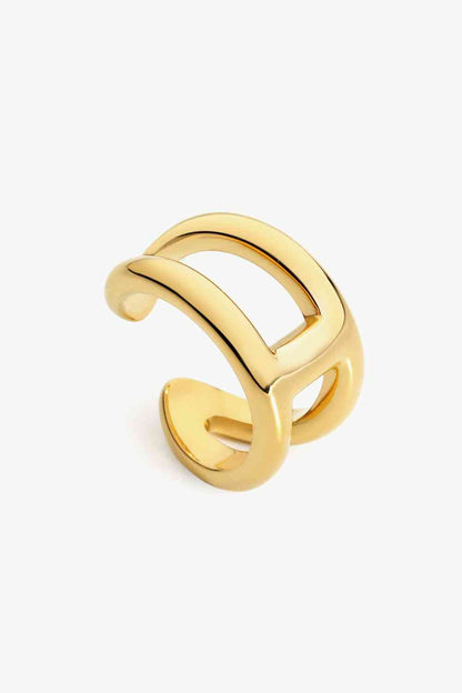 18K Gold Plated Double-Layered Open Ring