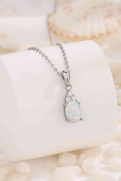 Find Your Center Opal Pendant Necklace