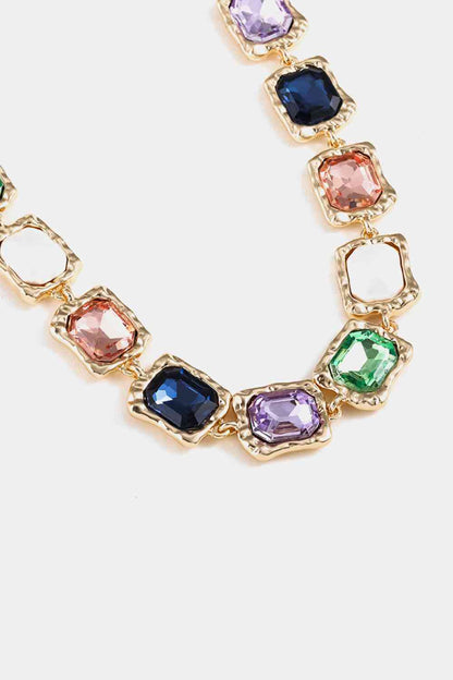 Glass Stone Alloy Necklace