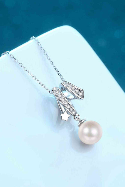 Give You A Chance Pearl Pendant Chain Necklace