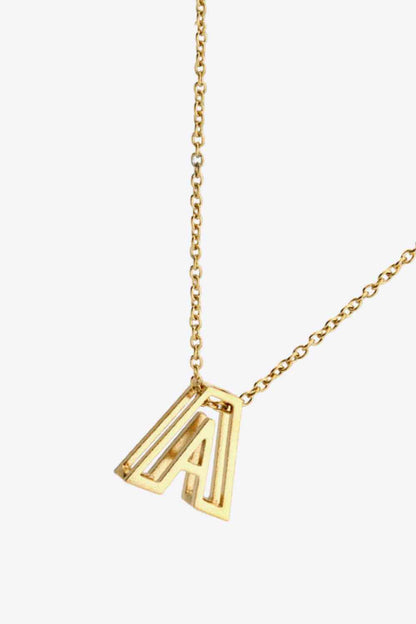 A to J Letter Pendant Nekclace