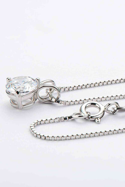 Adored Show Off 1 Carat Moissanite Pendant Necklace